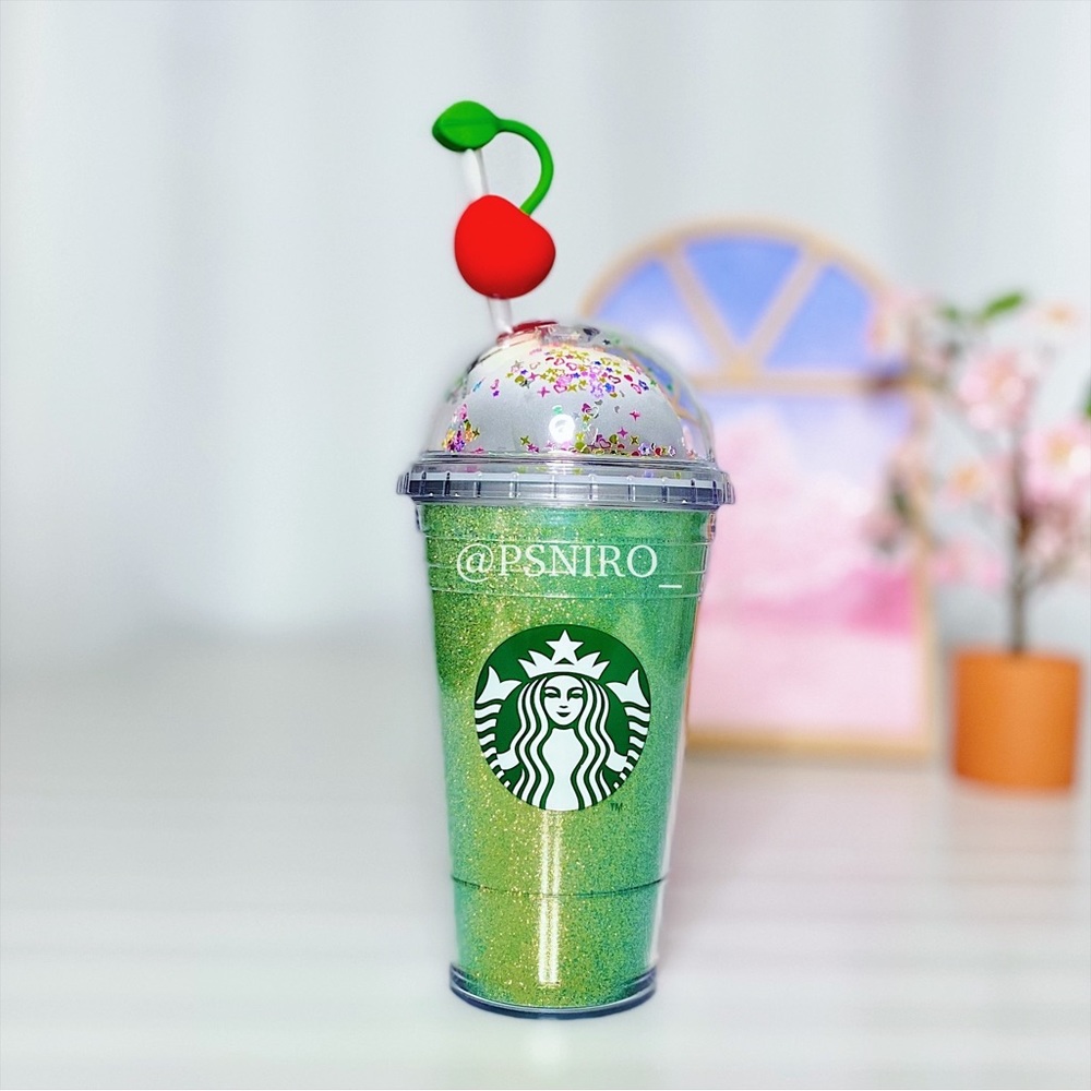 Starbucks Korea Lime Glitter Cold Cup Tumbler